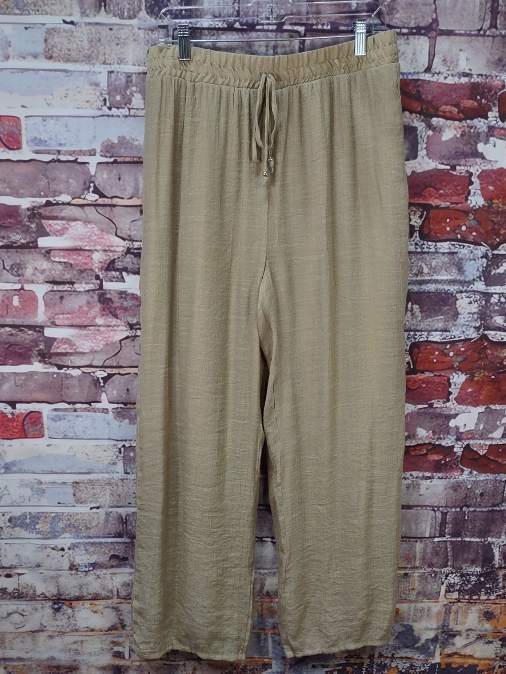 Mlle Gabrielle Wide-Leg Drawstring Pants